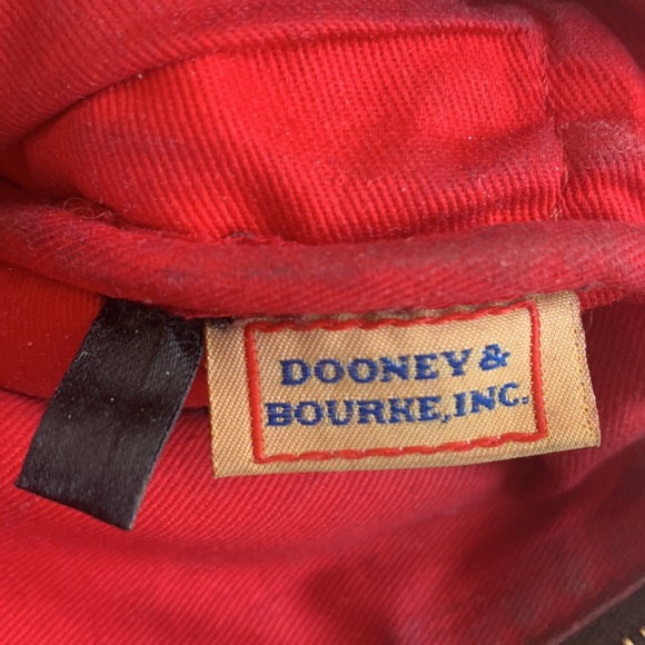 Vintage Dooney & Bourke lizard embossed leather 3-zip crossbody bag 8” 23in drop - Picture 10 of 16